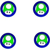 Ps5/ps4/ps3/xbox One/one X/one S/series X/series S 3D Mario Analog Koruyucu - Yeşil