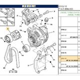 Psa Gergi Kütüğü 206 406 Bipper Partner Tepee Expert Xsara C5 Nemo (1611424880-1613844280-T38458)