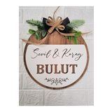 PSAcraft Kişiye Özel Kapı Süsü Ev Hediyesi Isme Özel 30 X 30 Cm Karışık 30 x 30