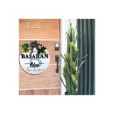 PSAcraft Psacraft Kapı Süsü Ev Hediyesi Isme Özel 30 X 30 Cm