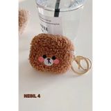 PSGT Airpod kılıfı Nesil 4 peluş oyuncak desen yumuşak koruyucu