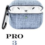 Psgt Airpods Nesil Pro3 Uyumlu Jean Plastik Kılıf Kapak Arka Koruma Kabı Koruyucu - Airpods Pro3 - Mavi