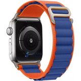 PSGT Alpin Apple watch Ultra Band 42-44-45-49mm S10-11 (46mm )Kordon Alpin 10 9 8 7 6 5 SE - Turuncu - Mavi - S10 S11 -46mm (42/44/45/49)mm
