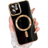 PSGT Apple iPhone 11 ile Uyumlu Kılıf, MagSafe Magnetic, Lazer Kesim, Siyah