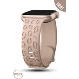PSGT Apple Watch 10 46mm-watch2/3/4/5/6/se/7/8/9(42-44-45-49)mm Kordon Leoline Desenli Yumuşak Silikon