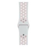 PSGT Apple Watch 2 3 4 5 6 Se Nike 42MM 44MM 45 mm 49MM Uyumlu Kordon Kayış Bileklik Delikli Spor Band - 42-44-45-49MM - Beyaz - Pembe