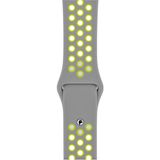 PSGT Apple Watch 2 3 4 5 6 Se Nike 42MM 44MM 45 mm 49MM Uyumlu Kordon Kayış Bileklik Delikli Spor Band - 42-44-45-49MM - Gri - Sarı