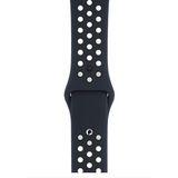PSGT Apple Watch 2 3 4 5 6 Se Nike 42MM 44MM 45 mm 49MM Uyumlu Kordon Kayış Bileklik Delikli Spor Band - 42-44-45-49MM - Siyah - Lacivert