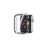 PSGT Apple Watch 8 Ultra 360 Tam Koruma (38 Mm) Yumuşak Silikon Tpu Ekran Koruyucu Kılıf - S Şeffaf - 38MM