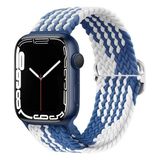 PSGT Apple Watch Gs Dt Pro T800 Ultra 3 4 5 6 7 8 Se 42 44 45 49 mm ve Ultra Replıka Uyumlu Kordon - Mavi - Beyaz - 42-44-45-49MM