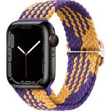 Psgt Apple Watch Gs Dt Pro T800 Ultra Uyumlu Kordon - Sarı - Mor - 38-40-41MM