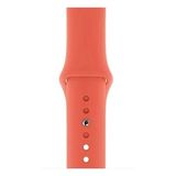PSGT Apple Watch seri 10-11 46 mm 9/8 7 49 45mm 44mm 42mm Ultra 2 49mm Uyumlu Silikon Kordon - Mercan - 42-44-45-49MM