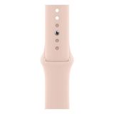 PSGT Apple Watch seri 10-11 46 mm 9/8 7 49 45mm 44mm 42mm Ultra 2 49mm Uyumlu Silikon Kordon - Pink Sand - 42-44-45-49MM