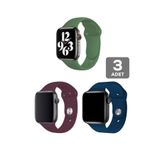 PSGT Apple Watch seri 10-11 46 mm 9/8 7 49 45mm 44mm 42mm Ultra 2 49mm Uyumlu Silikon Kordon