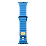 Psgt Apple Watch Ultra 1 2 3 4 5 6 7 8 Se Nike 42-44-45-49 MM S10(46) MM Dalgalı Şerit Tasarımlı Renkli Delikli Silikon Kordon - 42-44-45-49mm - Mavi