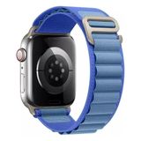 PSGT Apple Watch Uyumlu 38-40-41 S10(42) 1/2/3/4/5/6/se/7/8/ Kordon Alpin Loop Kordon - Deniz Mavisi - (38/40/41MM)S10 S11(42MM)