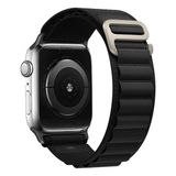 PSGT Apple Watch Uyumlu 38-40-41 S10(42) 1/2/3/4/5/6/se/7/8/ Kordon Alpin Loop Kordon - Siyah - (38/40/41MM)S10 S11(42MM)