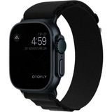 PSGT Apple Watch Uyumlu 38-40-41 S10(42) 1/2/3/4/5/6/se/7/8/ Kordon Alpin Loop Kordon - Siyah-Siyah - (38/40/41MM)S10 S11(42MM)