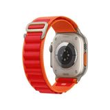 PSGT Apple Watch Uyumlu 38-40-41 S10(42) 1/2/3/4/5/6/se/7/8/ Kordon Alpin Loop Kordon - Turuncu - Kırmızı - (38/40/41MM)S10 S11(42MM)