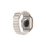 PSGT Apple Watch Uyumlu 42MM 44MM 45MM 49MM 1/2/3/4/5/6/se/7/8/9/ultra2 Kordon - Ay Beyazı - S10 S11 -46mm (42/44/45/49)mm