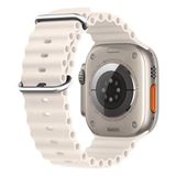 Psgt Apple Watch Uyumlu 42MM 44MM 45MM 49MM 1/2/3/4/5/6/se/7/8/ultra Kordon - Bej - 42-44-45-49MM