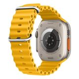 Psgt Apple Watch Uyumlu 42MM 44MM 45MM 49MM 1/2/3/4/5/6/se/7/8/ultra Kordon - Sarı - 42-44-45-49MM