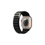 Psgt Apple Watch Uyumlu 42MM 44MM 45MM 49MM 1/2/3/4/5/6/se/7/8/ultra Kordon - Yeşil - Siyah - 42-44-45-49MM