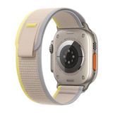 Psgt Apple Watch Uyumlu 42MM 44MM 45MM 49MM 1/2/3/4/5/6/se/7/8/ultra Trail Loop Kordon - Bej - Sarı - 42-44-45-49MM