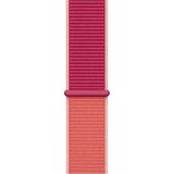 Psgt Apple Watch Uyumlu Gs Dt Pro T500 Ultra 3 4 5 6 7 8 9 Se 42 44 45 49 mm Kordon Kayış Bileklik Hasır Örgü - Kırmızı - Gül - 42-44-45-49mm
