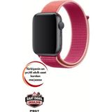 Psgt Apple Watch Uyumlu Gs Dt Pro T500 Ultra 3 4 5 6 7 8 9 Se 42 44 45 49 mm Kordon Kayış Bileklik Hasır Örgü - Koyu Pembe - 42-44-45-49mm