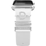 PSGT Apple Watch Uyumlu Harfli Charm Aksesuar Tüm Seriye Uyumlu Akıllı Saay Charm D