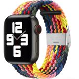 PSGT Apple Watch Uyumlu Yeni Ayarlanabilir Örgülü Esnek Kordon 40MM 41MM 438MM Pr Pro 2050 - Beyaz - Renkli - 38-40-41MM