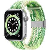 PSGT Apple Watch Uyumlu Yeni Ayarlanabilir Örgülü Esnek Kordon 40MM 41MM 438MM Pr Pro 2063 - Beyaz - Açık Yeşil - 38-40-41MM