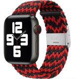PSGT Apple Watch Uyumlu Yeni Ayarlanabilir Örgülü Esnek Kordon 42MM 44MM 45MM 49 mm Pr Pro 2025 - Siyah - Kırmızı - 42-44-45-49MM