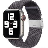 PSGT Apple Watch Uyumlu Yeni Ayarlanabilir Örgülü Esnek Kordon 42MM 44MM 45MM 49 mm Pr Pro 2041 - Füme - 42-44-45-49MM