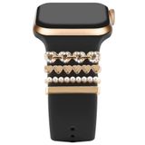 PSGT Birleşik Kalpler Watch Charm Akıllı Saat Kordon Süsü