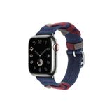 PSGT el yapımı kayış Apple saat uyumlu bandı42-44-45-49mm örgülü saat kayışı hms 2024