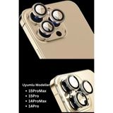 PSGT Iphone 14 Pro Max / 14 Pro Uyumlu Altın Kamera Lensi Koruyucu