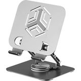 PSGT Katlanabilir Alüminyum Karbon Alaşımlı/4-12.9inc Mekanizmalı, Mobil - Tablet - Laptop Stand - Gümüş