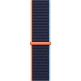 PSGT Psgt apple Watch Gs Dt Pro T500 Ultra 3 4 5 6 7 8 9 Se 38-40-41 mm Kordon Kayış Bileklik Hasır Örgü - Turuncu - Lacivert - 38-40-41mm