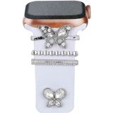 PSGT Psgt göz Love Apple Watch Uyumlu Kordon Charm, Kordon Süsü Uyumlu - Gümüş - Gri
