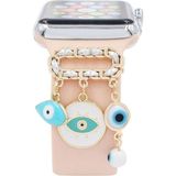 PSGT Psgt göz Love Apple Watch Uyumlu Kordon Charm, Kordon Süsü Uyumlu - Mavi - Açık Mavi - Beyaz