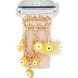 PSGT Psgt göz Love Apple Watch Uyumlu Kordon Charm, Kordon Süsü Uyumlu - Sarı