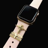 PSGT Psgt love Watch Band Charm - Uyumlu Akıllı Saat Kordon Süsü - Altın Gül