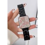 PSGT Reçine Saat Kayışı Apple Watch Band 49/46/45/44mm Çelik Bilezik Serisi 10 9 8 7 6 Se 5 4 2 Uyumlu