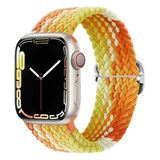 PSGT Watch Uyumlu Seri 1/2/3/4/5/6/se/7/8/9 38/40/41mm - S10-11(42MM) Kordon Pride - Turuncu - Sarı - 38-40-41MM