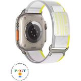 PSGT Watch Uyumlu Seri 1/2/3/4/5/6/se/7/8/9 - 38/40/41mm - S10-11(42MM) Kordon Trail 49 - Sarı - Bej - 38-40-41MM