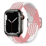 PSGT Watch Uyumlu Seri 1/2/3/4/5/6/se/7/8/9 Ultra/ultra2 42/44/45/49mm - S10-11(46MM) Kordon Pride - Beyaz - Pembe - 42-44-45-49MM