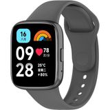 PSGT Xiaomi Redmi Watch 3 Active Uyumlu Kordon Spor Şık Tasarım Yumuşak Jel Silikon Kayış - Koyu Gri - Redmi Active 3