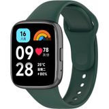PSGT Xiaomi Redmi Watch 3 Active Uyumlu Kordon Spor Şık Tasarım Yumuşak Jel Silikon Kayış - Koyu Yeşil - Redmi Active 3